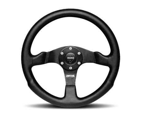 Momo Competition Steering Wheel 350mm Black AirLeather/Black Spokes