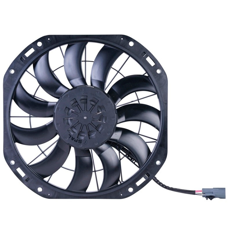 SPAL BEAST 3700 19-inch 850-watt flush-mount brushless cooling fan with jumper harness - Face View