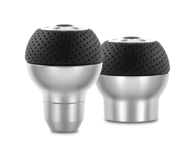Momo Race Shift Knob - Aluminum, Black Airleather Insert