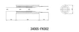 HKS Universal Stainless Hi Power 130mm Titanium Muffler | 34005-FK002