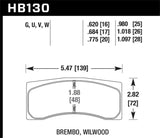 Hawk DTC-70 Brake Pads | HB130U.980