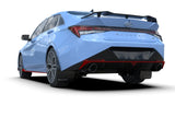 Rally Armor 22-23 Hyundai Elantra N Line Black UR Mud Flap w/White Logo