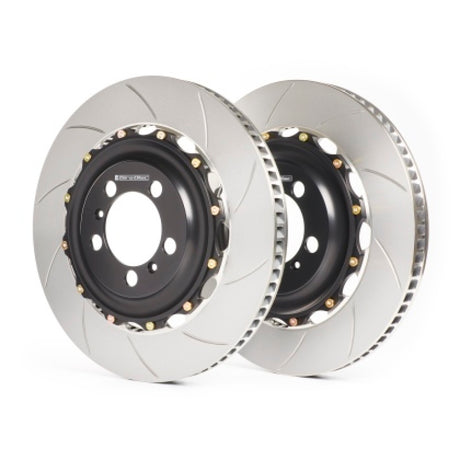 GiroDisc A2-013 2-piece slotted rear brake rotors for Nissan 350Z Brembo