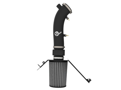 Top view of aFe Magnum FORCE intake tube, Pro DRY S filter and mounting brackets
