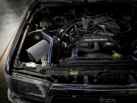 aFe Magnum FORCE Pro DRY S intake installed in a Toyota 4Runner 3.4L engine bay