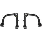 Pair of black Bilstein B8 Pro front upper control arms for 2005–2023 Toyota Tacoma - Ball Joint View