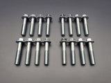 OEM Honda B-Series transmission bell housing bolt kit 16 piece set 40mm