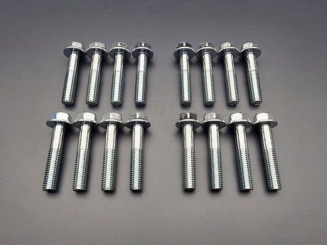 OEM Honda B-Series transmission bell housing bolt kit 16 piece set 40mm