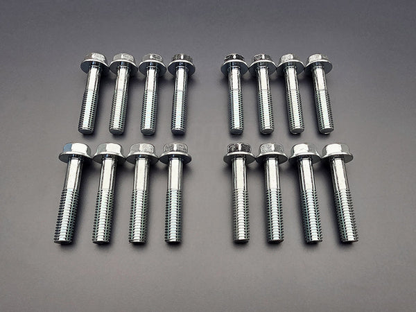 OEM Honda B-Series Transmission Bell Housing Bolt Kit 16pc – B16A B18C B18B Hydraulic Manual