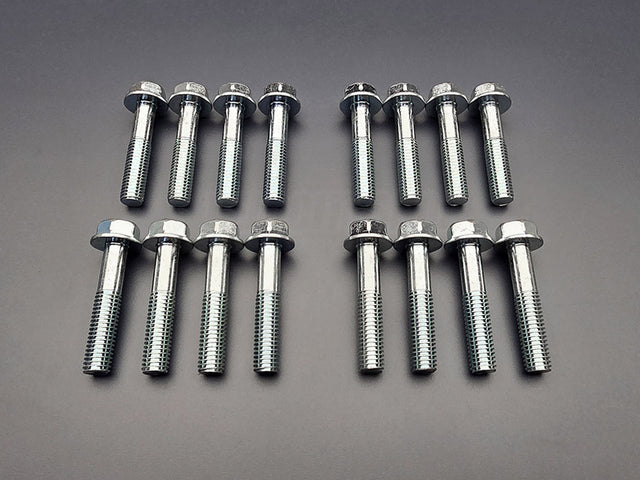 OEM Honda B-Series transmission bell housing bolt kit 16 piece set 40mm