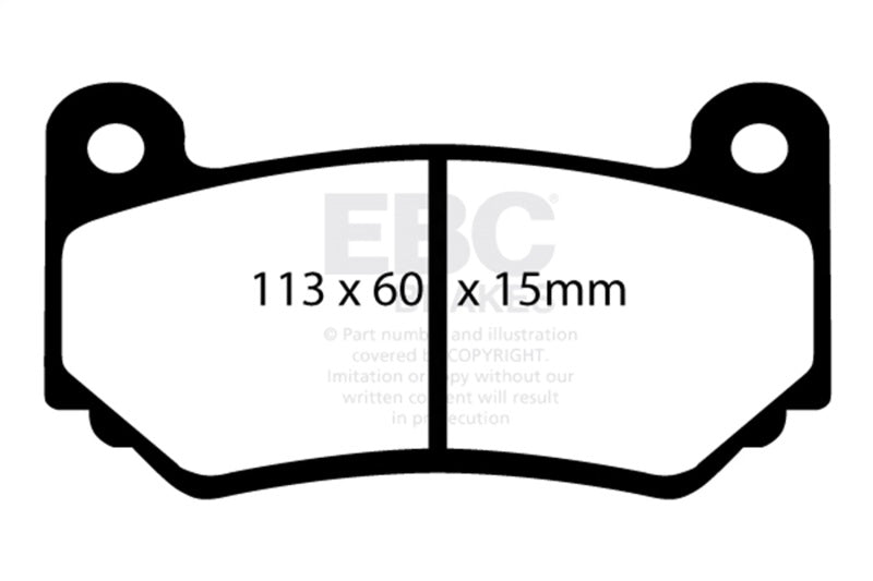 EBC Bluestuff NDX 113 x 60 x 15mm brake pads