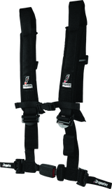 DragonFire Racing Harness H-Style- 4-Point- EZ-Adjust- 2in Buckle- Black