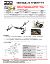HKS Hi-Power Muffler SPEC-L II - AP2 F22C S2000 Honda | 32016-AH128