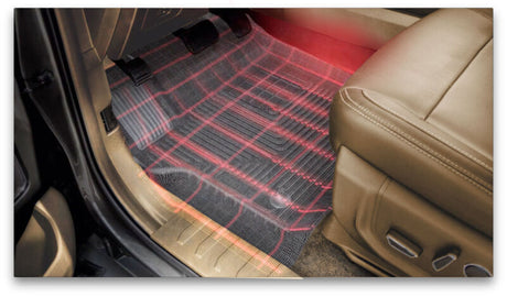 Husky WeatherBeater floor liners fitted for Toyota Tacoma Hybrid front and rear seating