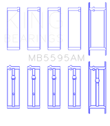 King Nissan KA-24E (Size STD) Main Bearing Set