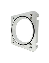 Torque Solution 06-21 Subaru STI EJ Big Bore Manifold Big Bore 76mm Throttle Body Adapter - Silver