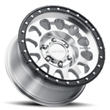 Method MR315 17x8.5 +25mm Offset 8x6.5 130.81mm CB Polished Wheel - Gloss Black Lip
