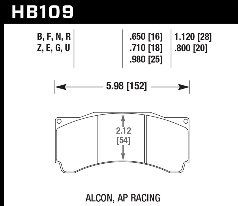 Hawk DTC-70 Race Brake Pads | HB109U.710