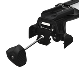 Thule Edge Fixpoint 720701 black roof rack feet four-pack for fixed mounting points - close up view