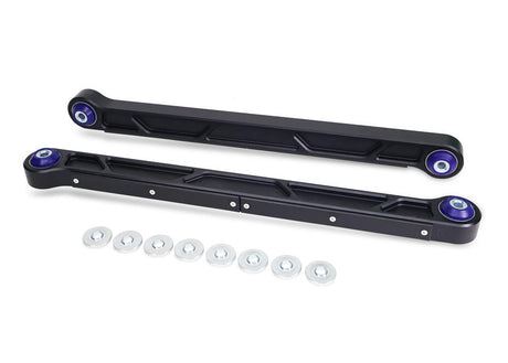 SuperPro billet rear lower trailing arm pair for Toyota Tundra Land Cruiser and Lexus GX LX