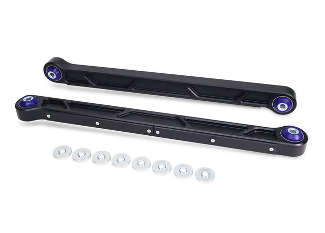SuperPro billet rear lower trailing arm pair for Toyota Tundra Land Cruiser and Lexus GX LX