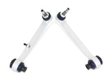 SuperPro front lower control arm pair with ball joints for BMW 1 Series and 3 Series - Bottom View, showing under side of the arms