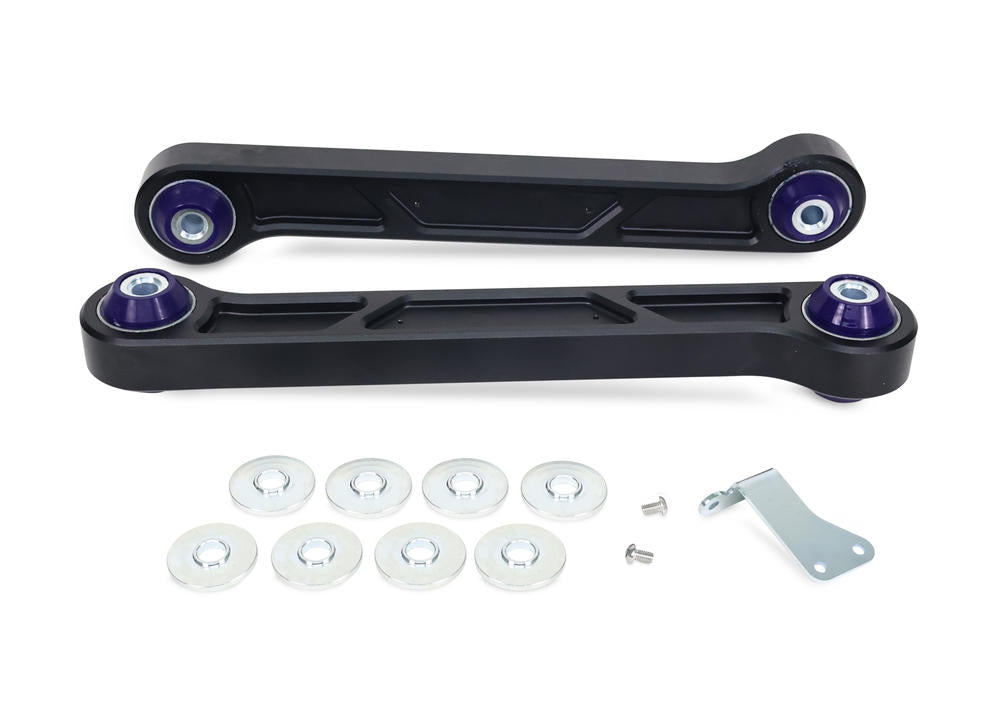 SuperPro billet rear upper trailing arm pair for Toyota Tundra Land Cruiser and Lexus GX LX - Zoom in View
