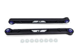 SuperPro billet rear lower trailing arm pair for Toyota Tundra Land Cruiser and Lexus GX LX - View with Logo Plates
