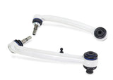SuperPro front lower control arm pair with ball joints for BMW 1 Series and 3 Series - Side face down view, showing bushings