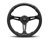 Momo Gotham Steering Wheel 350mm Black Leather/Black Spokes