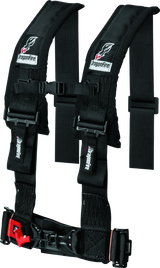 DragonFire Racing Harness- H-Style- 4-Point- 3in Buckle- Black