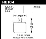 Hawk HP+ Street Brake Pads | HB104N.485