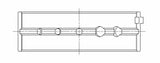 ACL Nissan SR20DE/DET GTiR Standard Size High Performance Main Bearing Set - 5 oil holes in upper