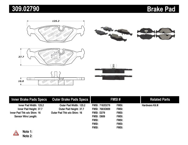 StopTech Performance Brake Pads