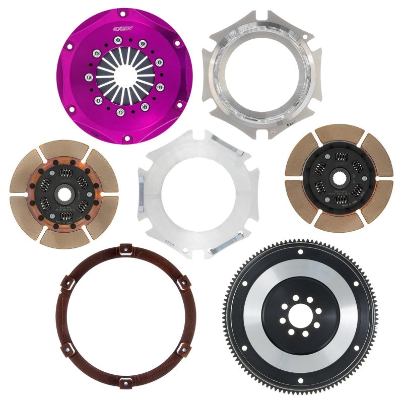 Exedy 1989-1994 Nissan 240SX Hyper Twin Cerametallic Clutch Sprung Center Disc Push Type Cover | NM012SD