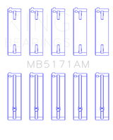 King Mazda FS-DE L4/FP L4/FS L4  DOHC 16 Valve  (Size STD) Main Bearing Set