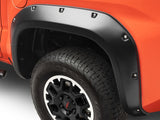Husky Liners matte black pocket style fender flares for 2024–2026 Toyota Tacoma Rear Left