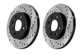 Stoptech Rear Brakes Package - Drilled Rotor, Pads, and Lines 979.40030R
