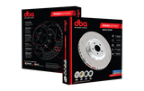 DBA 04-07 STi/2017 BRZ w/Perf. Pkg. 10 Hole Front Slotted 5000 Series 2/PC Rotor Assembled w/Blk Hat