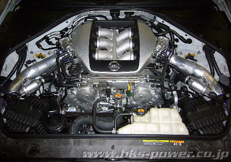 HKS 09-10 GT-R R35 SSQV4 BOV Kit Includes 2 SSQV & Polished Aluminum Pipes | 71008-AN027