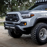 Cali Raised 16-23 Toyota Tacoma Stealth Bumper - Bull Bar / 32In Led Bar Spot W/ Tall Switch