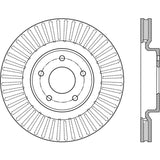 StopTech 13-15 Nissan Pathfinder Slotted Front Left Rotor
