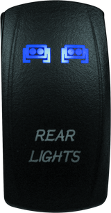 DragonFire Racing Lighted Switch Rear Light On/Off Blue