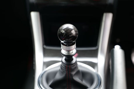 HKS 51999-AF001 47mm carbon shift knob front view