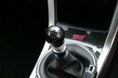 HKS 51999-AF001 carbon shift knob Subaru WRX Sti Interior View
