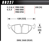Hawk HPS 5.0 Rear Brake Pads | HB227B.630