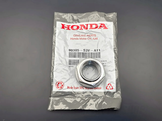 Genuine OEM Honda axle spindle nut 90305-S3V-A11 for select Accord CR-V Pilot Odyssey Ridgeline HR-V Civic Type R