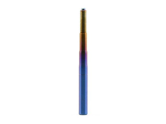 Hybrid Racing 140mm heat-treated titanium shift rod for compatible Honda and Acura short shifters