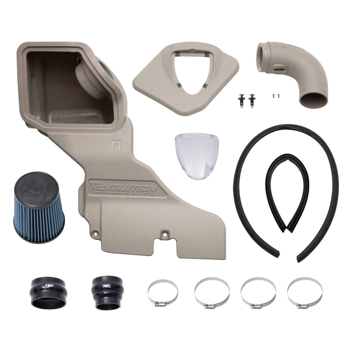 Injen EVO2201FDE Evolution Elite Flat Dark Earth intake kit components for 2024–2026 Toyota Tacoma 2.4L Turbo