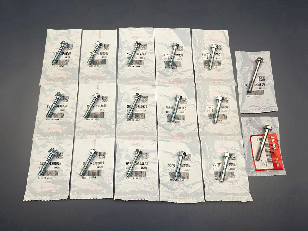 OEM Honda RSX Civic Si K20A2, K20A3 , K20Z1, K20Z3 bell housing bolt placement set